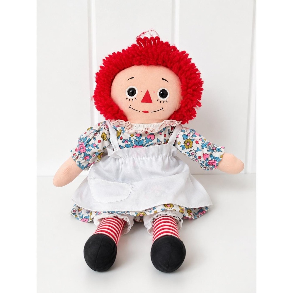 Vintage Knickerbocker Raggedy Ann 13" Doll Circa 1981 Late Knickerbocker Era